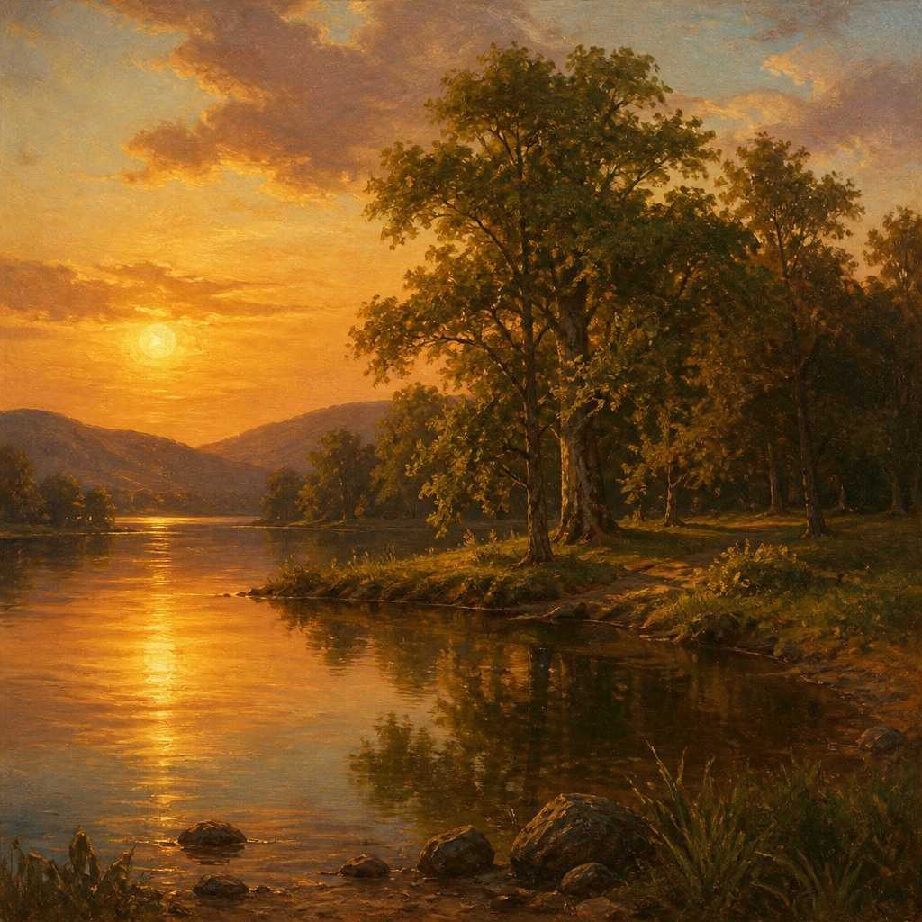 Golden Lake Reflection